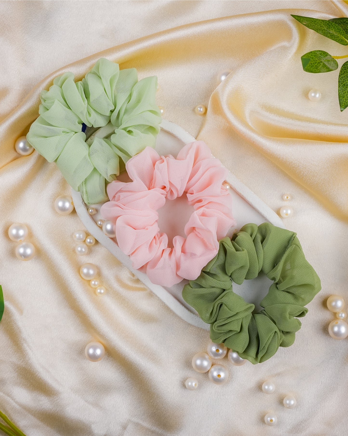 Luminous Charm Scrunchies Set