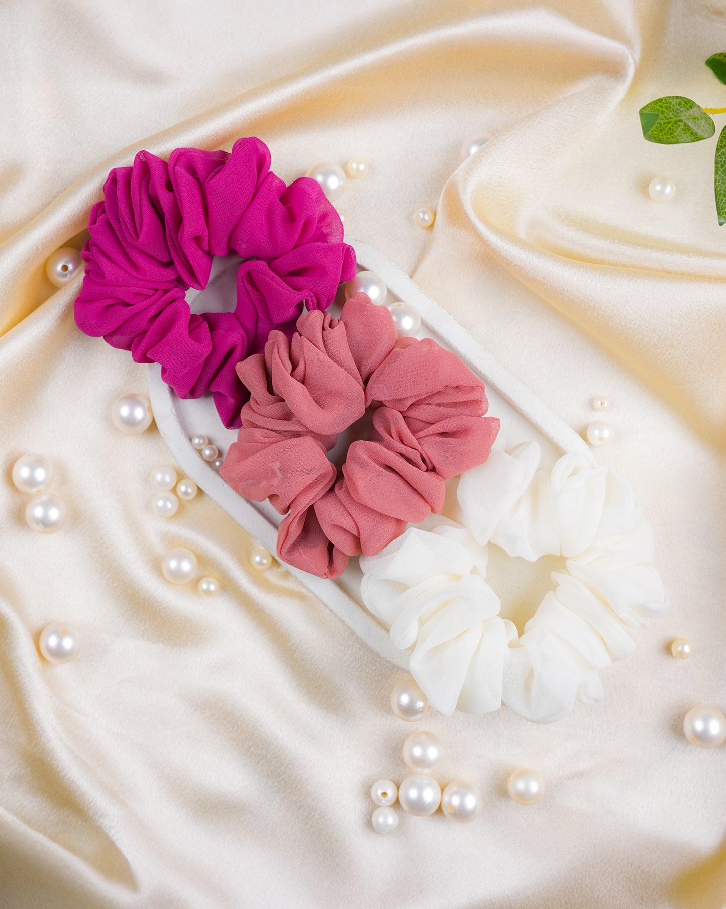 Seraphic Silk Scrunchies Set