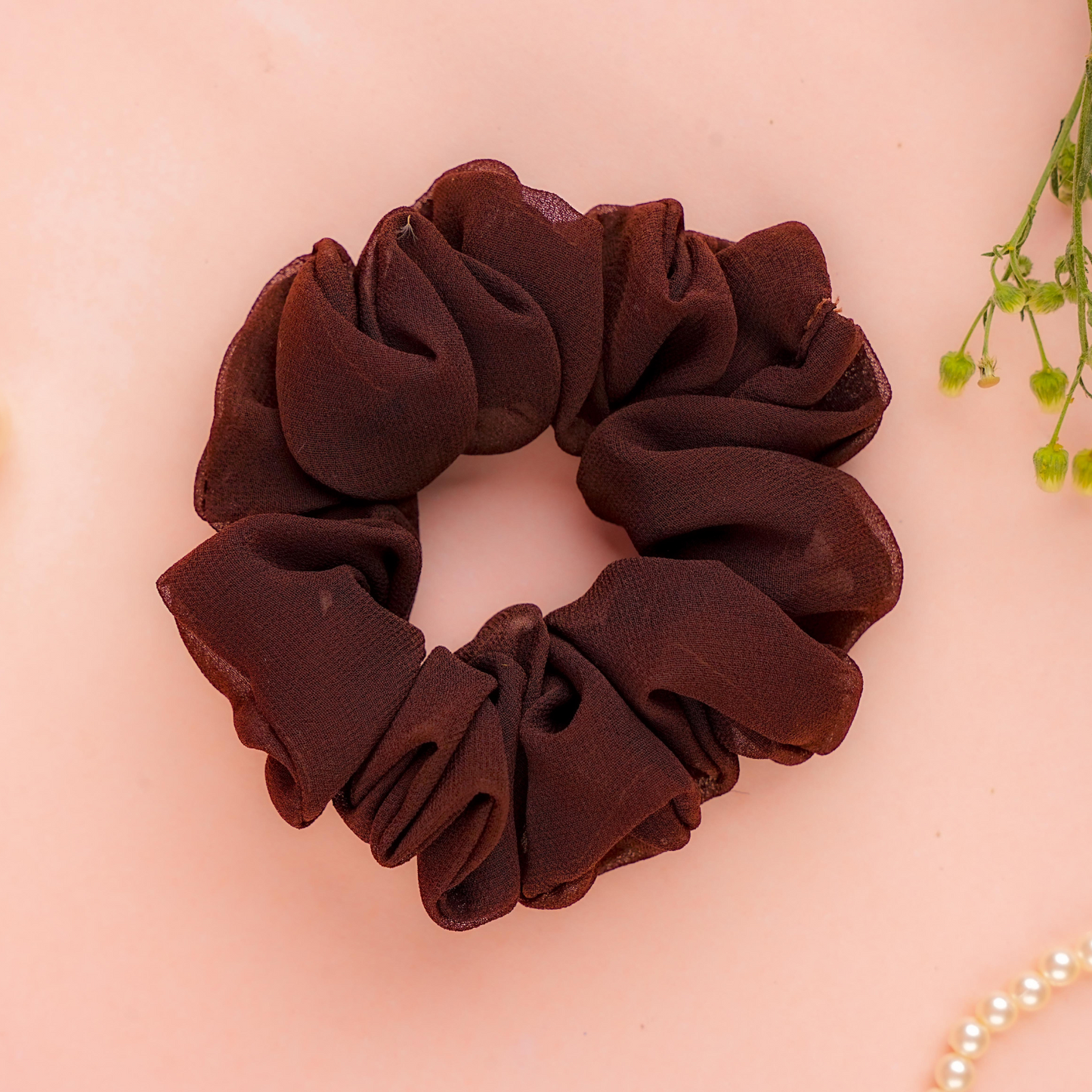 Espresso Elegance Scrunchie