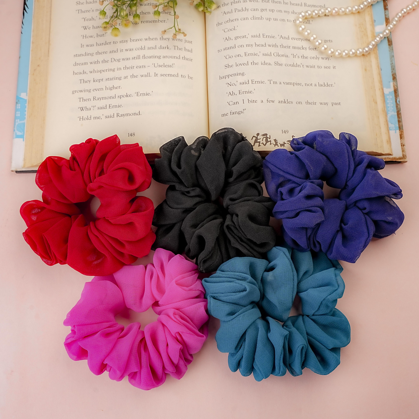 Bold Elegance Scrunchie Set