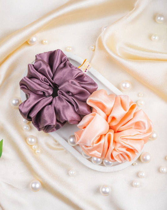 Blush Tones Scrunchies Combo