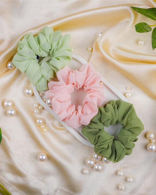 Luminous Charm Scrunchies Set
