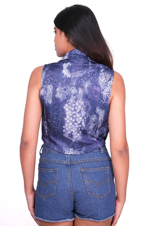 Blazer Neck Waist Coat For Women