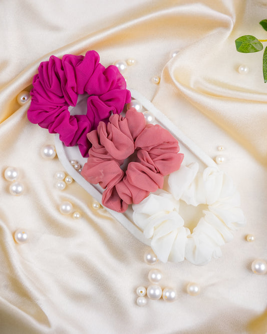 Seraphic Silk Scrunchies Set