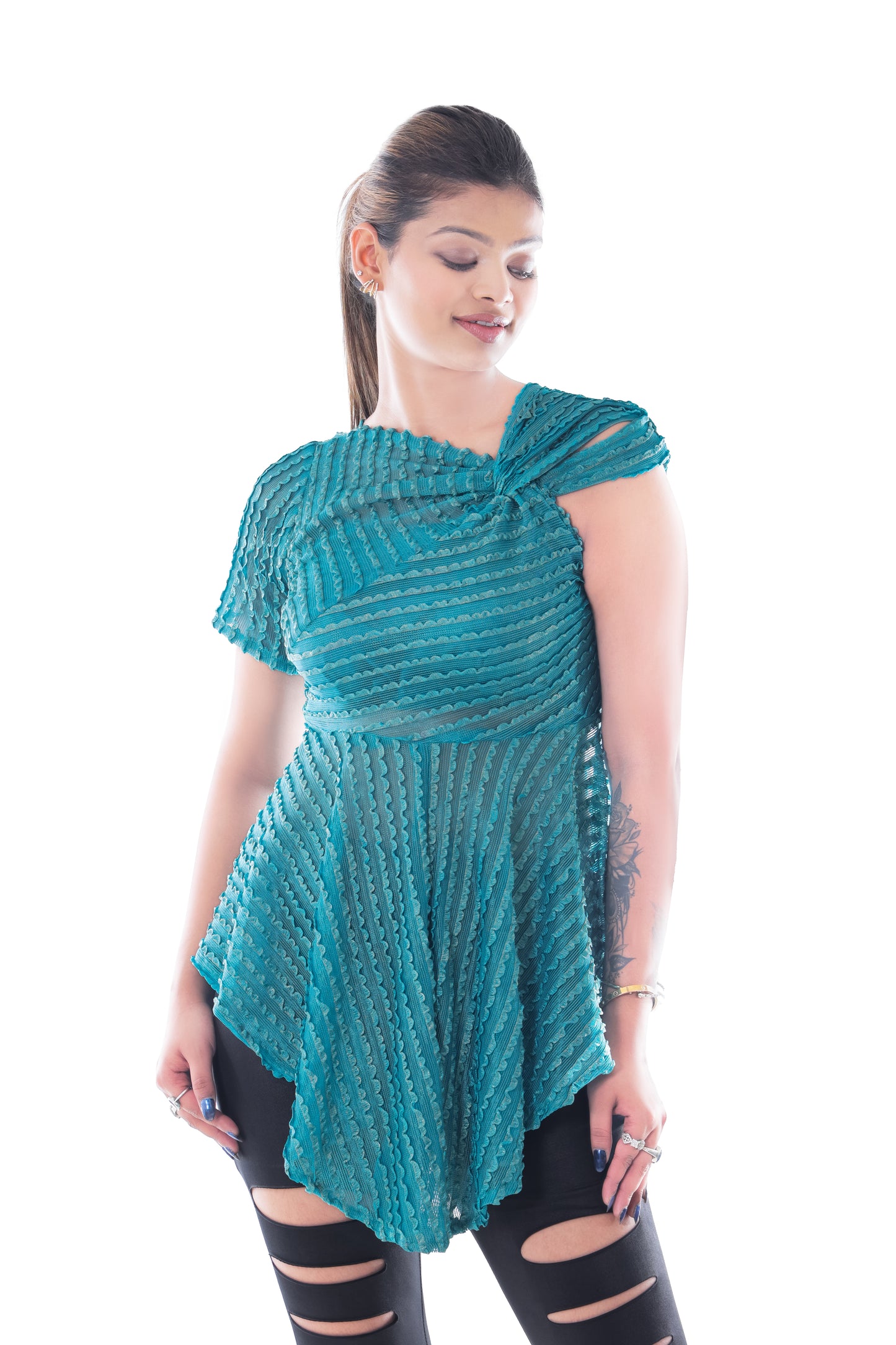Women's  Frill Sleeveless Top