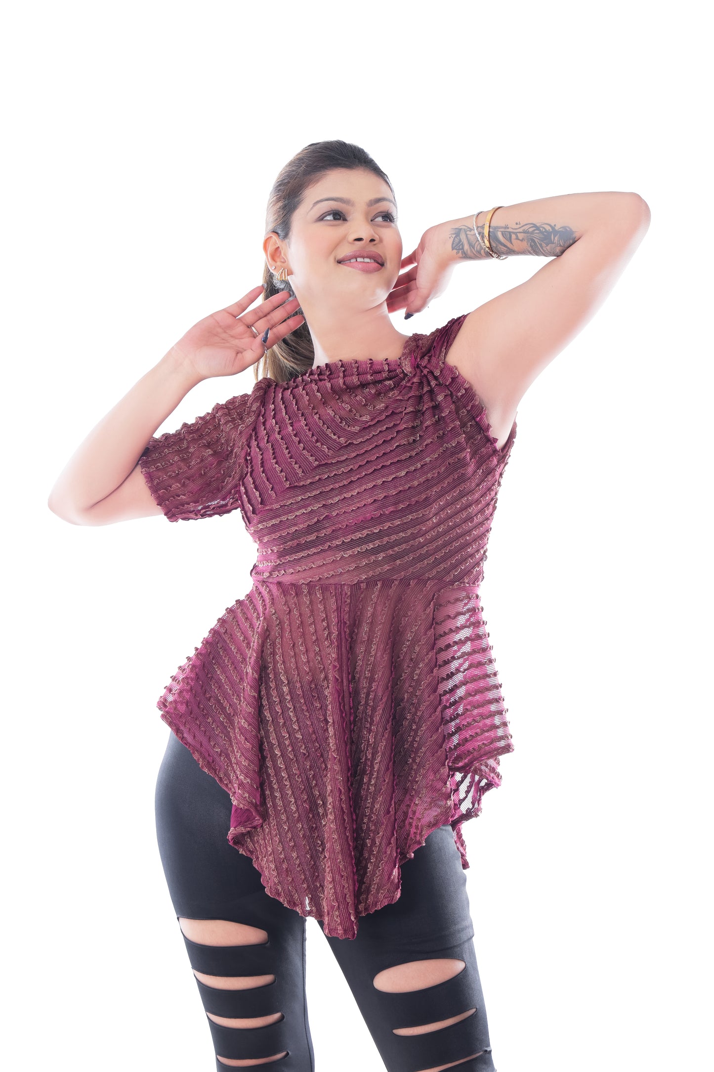 Women's  Frill Sleeveless Top