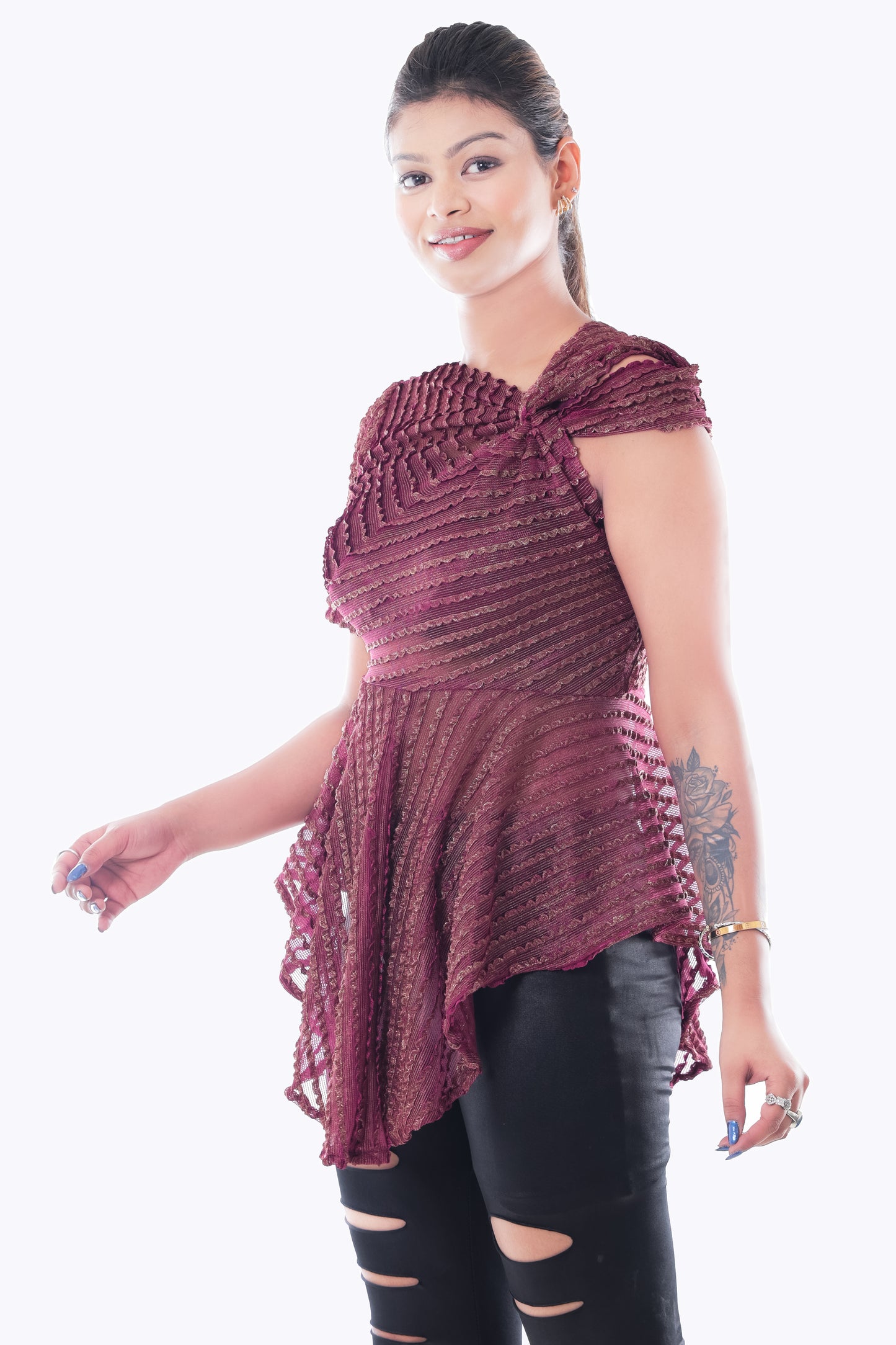 Women's  Frill Sleeveless Top